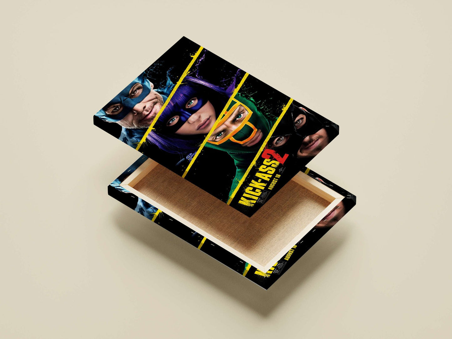 "Kick-Ass 2" (film) from the "Kick-Ass" franchise Main Subject: "Kick-Ass 2" (film) from the "Kick-Ass" franchise Canvas
