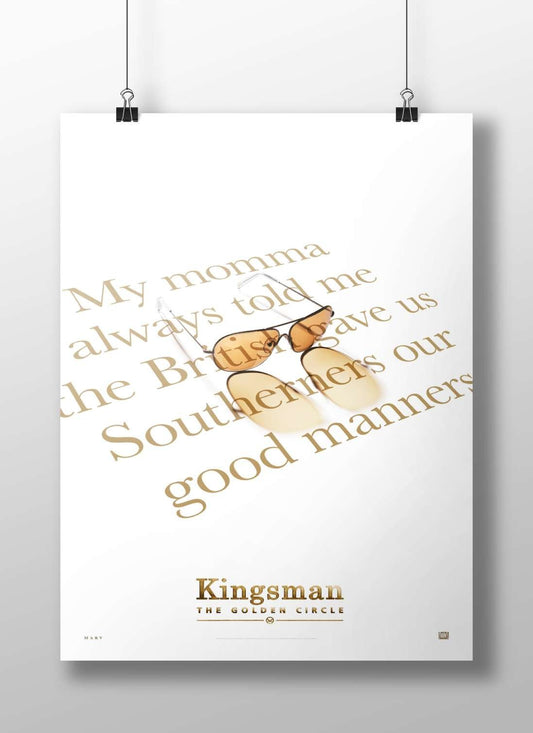 Kingsman: The Golden Circle Main Subject: Kingsman: The Golden Circle Matte BoizzBoard rigid print — Hollywood wall art