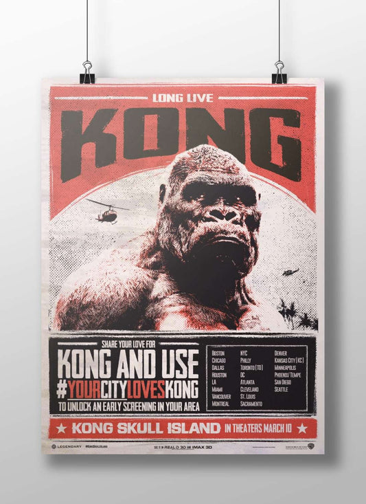 King Kong (from the "Kong: Skull Island" franchise) Main Subject: King Kong (from the "Kong: Skull Island" franchise) Matte