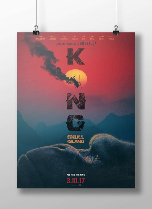 King Kong Main Subject: King Kong Matte BoizzBoard rigid print — Superhero wall art India | PosterBoizz