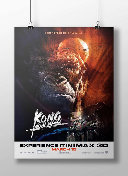 King Kong from "Kong: Skull Island" Main Subject: King Kong from "Kong: Skull Island" Matte BoizzBoard rigid print —