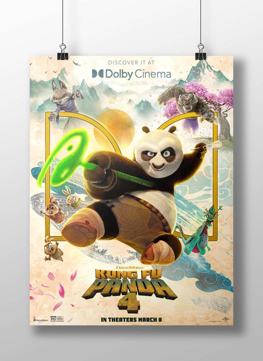 Kung Fu Panda 4 (DreamWorks franchise) Main Subject: Kung Fu Panda 4 (DreamWorks franchise) Matte BoizzBoard rigid print —