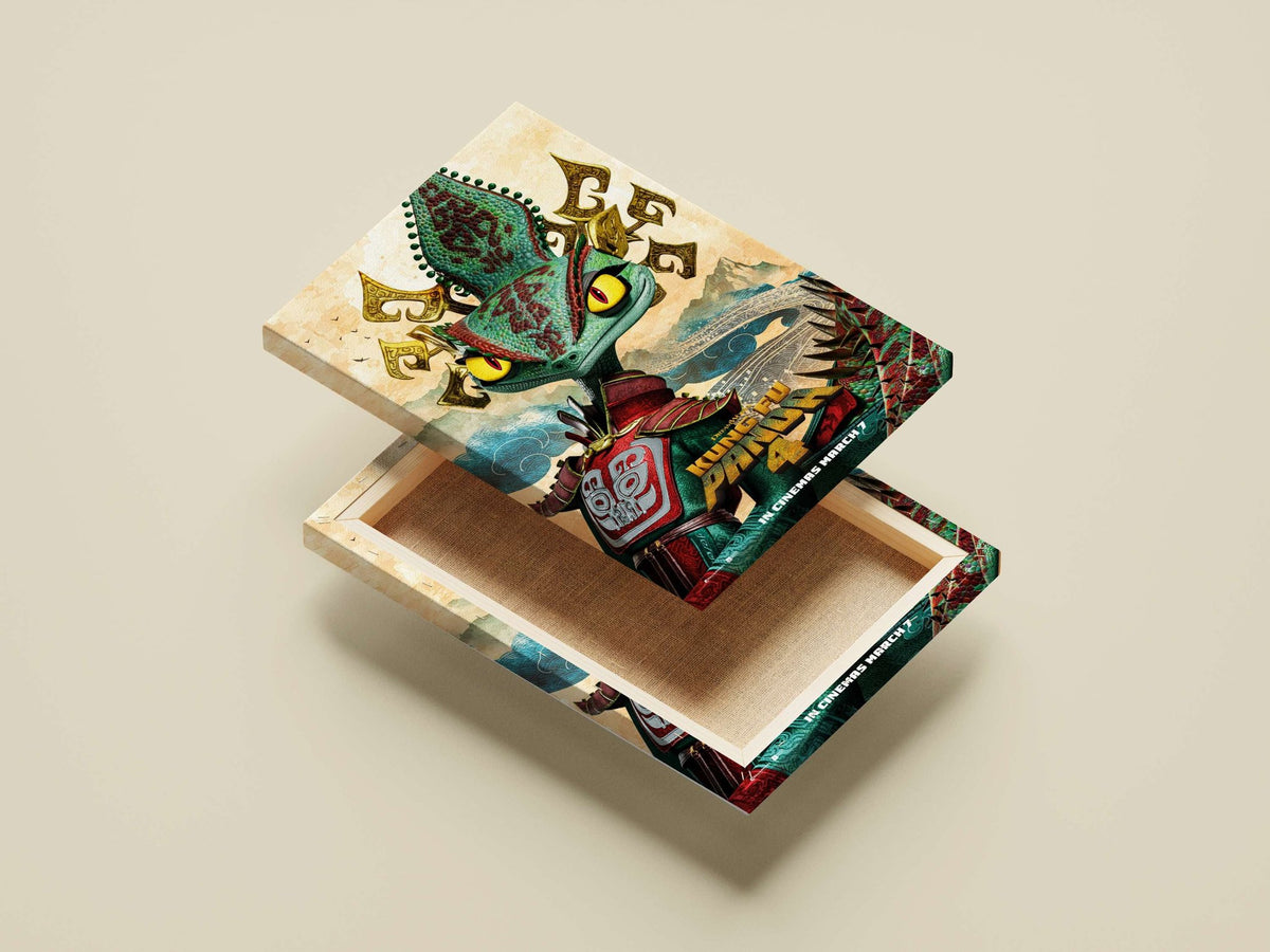 Dragon character from Kung Fu Panda 4 Main Subject: Dragon character from Kung Fu Panda 4 Canvas wall art — Anime wall art