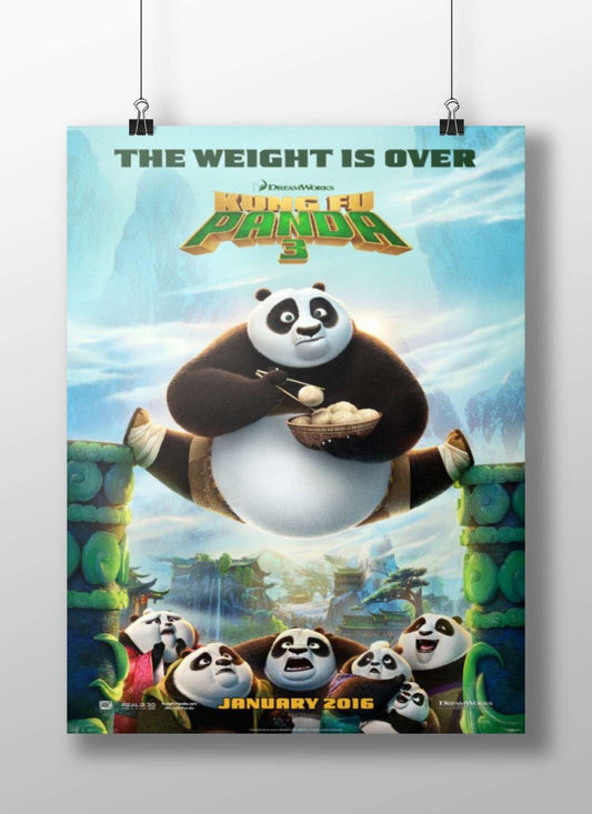 Po from Kung Fu Panda 3 Main Subject: Po from Kung Fu Panda 3 Matte BoizzBoard rigid print — Anime wall art India |