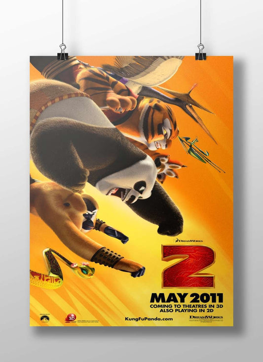 Kung Fu Panda 2 Main Subject: Kung Fu Panda 2 Matte BoizzBoard rigid print — Anime wall art India | PosterBoizz