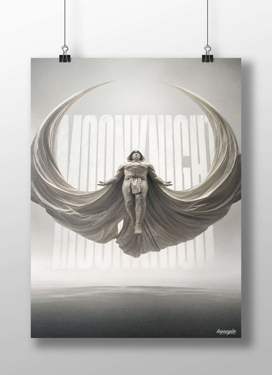 Moon Knight (Marvel Comics character) Main Subject: Moon Knight (Marvel Comics character) Matte BoizzBoard rigid print —