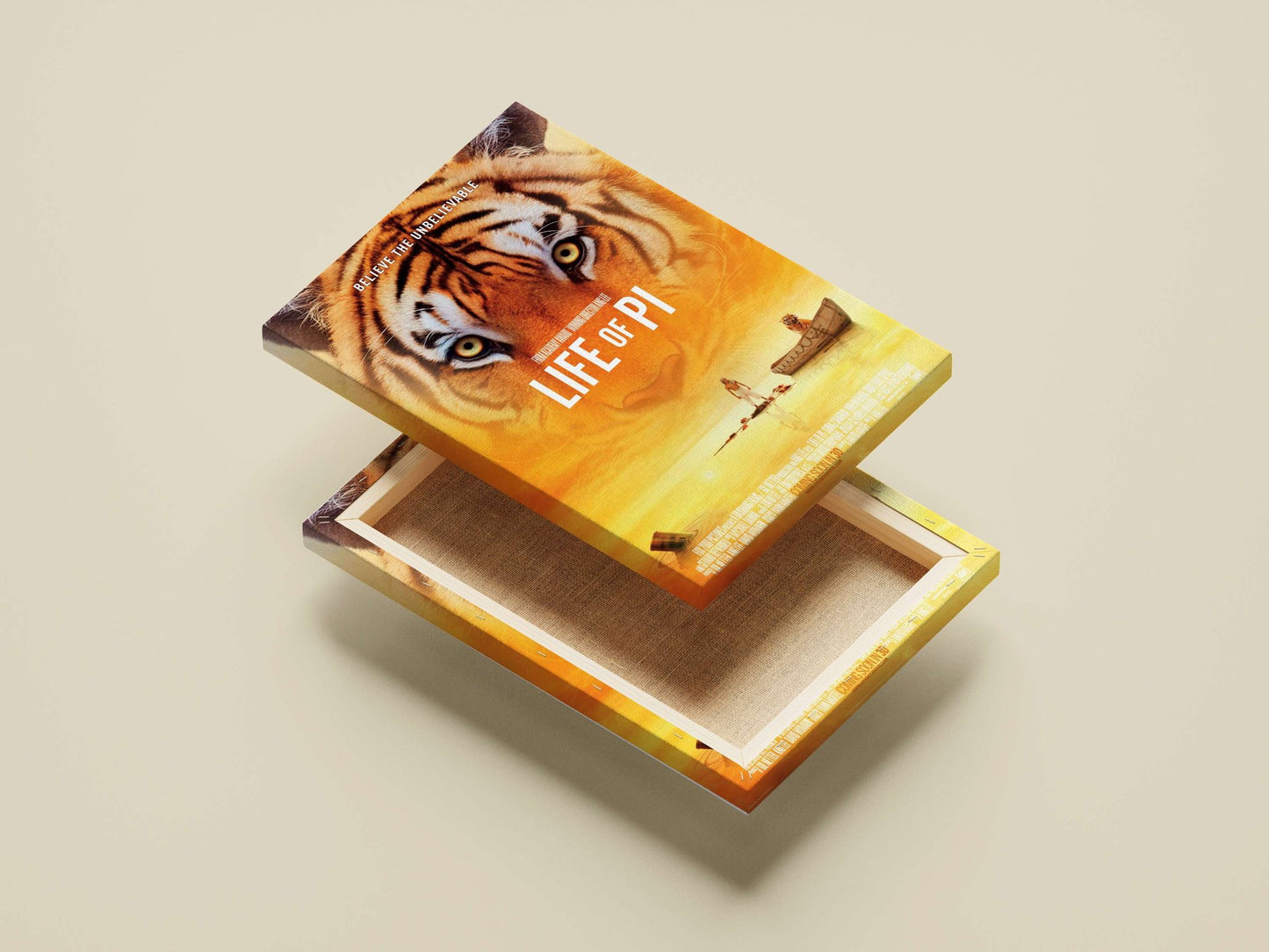 "Life of Pi" (2012 film by Ang Lee) Main Subject: "Life of Pi" (2012 film by Ang Lee) Canvas wall art — Bollywood wall art