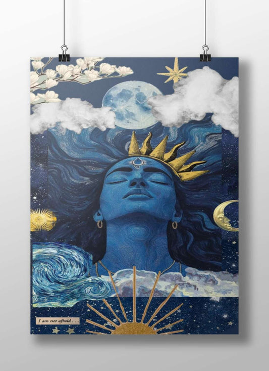 Kali (Hindu deity) Main Subject: Kali (Hindu deity) Matte BoizzBoard rigid print — Sanatan wall art India | PosterBoizz