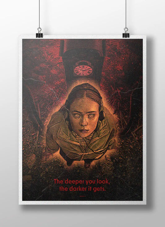 Stranger Things - Max "The Deeper You Look" Clock Art