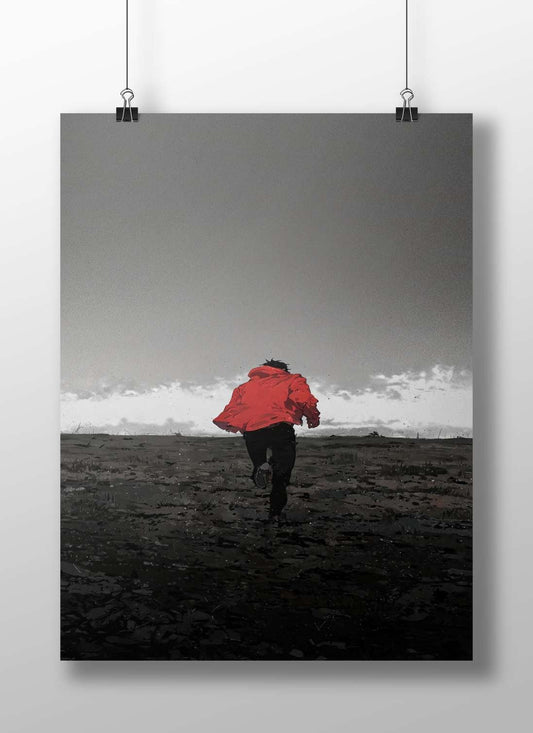 Anonymous Anime Runner Generic Anime Modern Digital Matte BoizzBoard rigid print — Anime wall art India | PosterBoizz