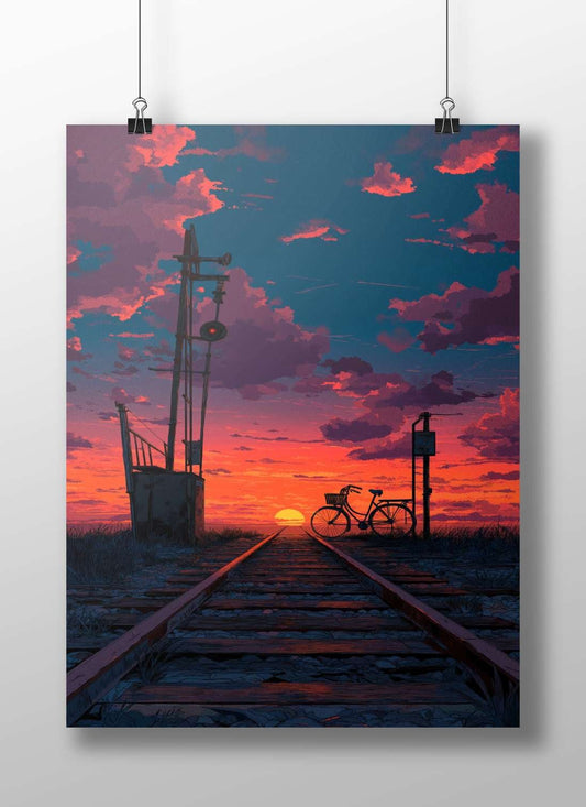 Bicycle Main Subject: Bicycle Matte BoizzBoard rigid print — Cars wall art India | PosterBoizz