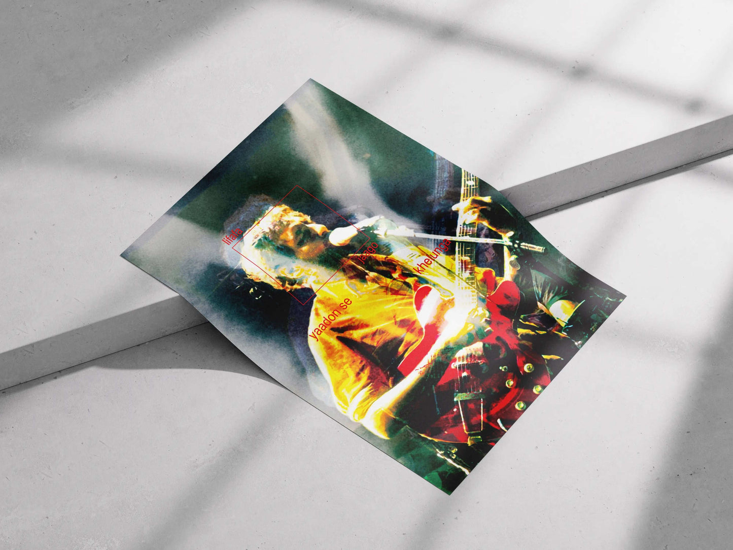 Lifafa Concert Poster – Indian Indie Music Wall Art Print with Lyrics “Lifafa, Jaago, Yaadon Se, Khelunga”