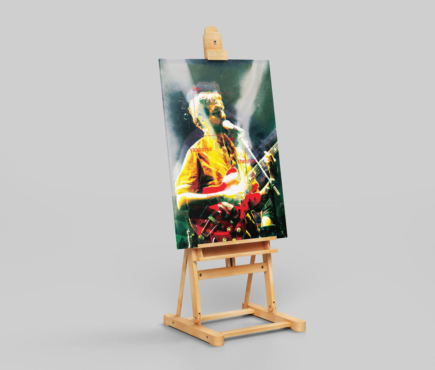 Lifafa Concert Poster – Indian Indie Music Wall Art Print with Lyrics “Lifafa, Jaago, Yaadon Se, Khelunga”