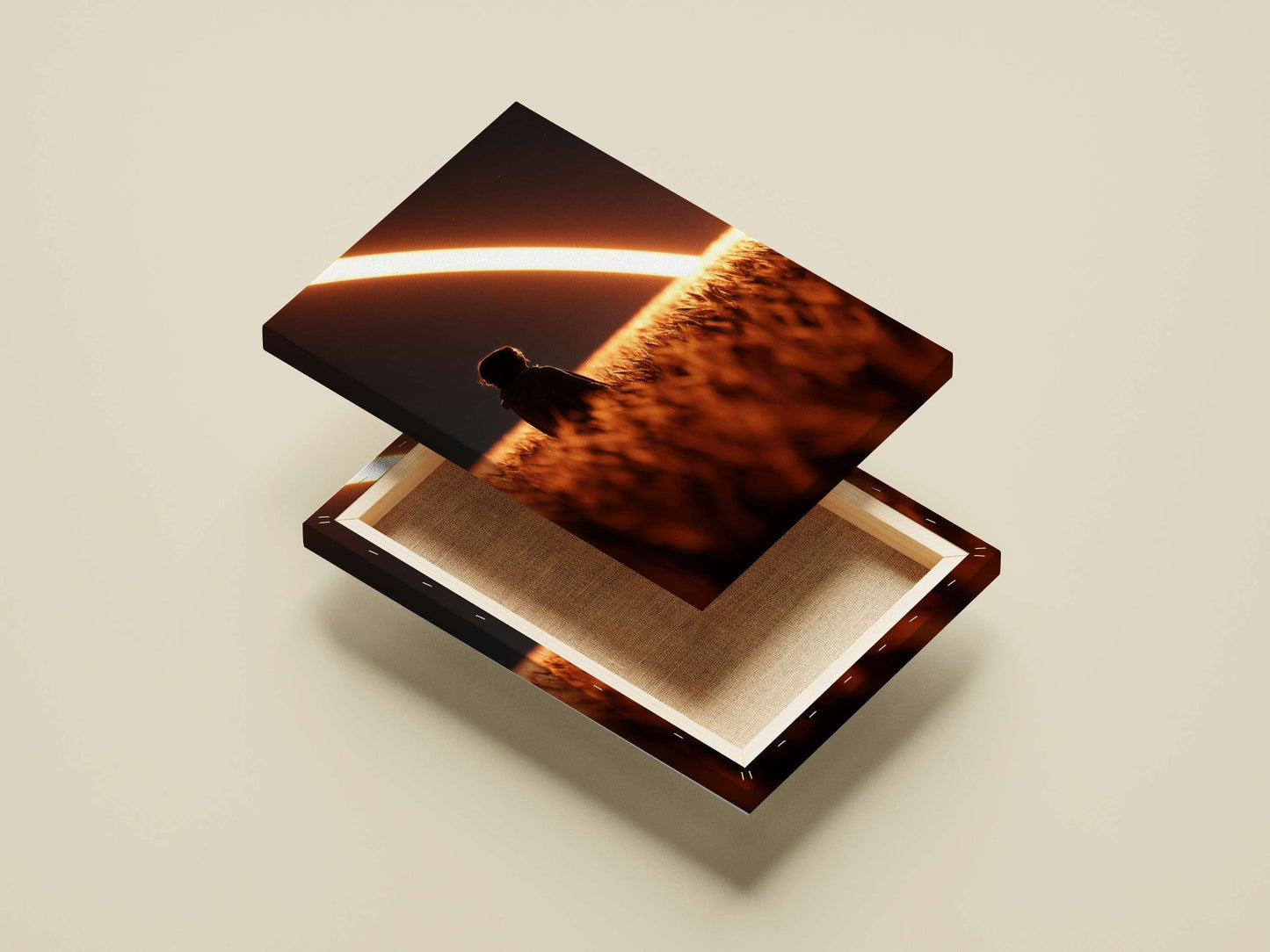 Unnamed Human Figure Modern Digital Surrealism Canvas wall art — Art wall art India | PosterBoizz