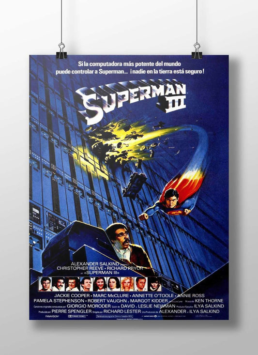 Superman (Christopher Reeve as Superman in Superman III) Superman Iii - Heroic Legend Poster