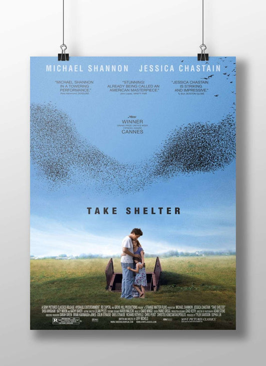 The film "Take Shelter" starring Michael Shannon and Jessica Chastain Take Shelter - Family Crisis