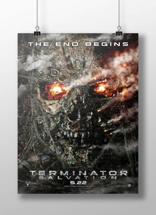 Terminator Salvation (Terminator franchise) T-800 - Cyberpunk Icon Poster