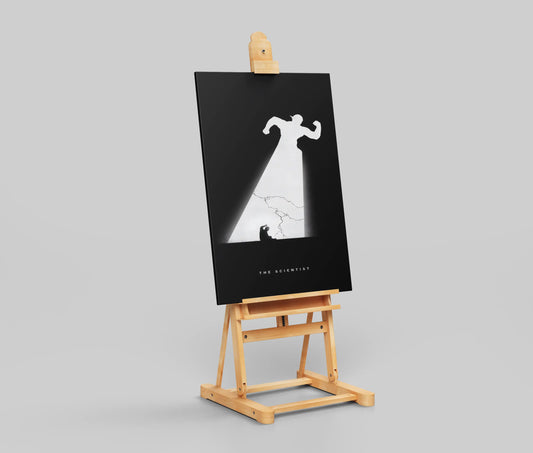 The Flash "The Scientist" Barry Allen Minimalist Art Poster - Speedster Origin & Lightning Bolt Print