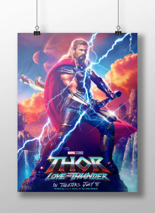 Thor from Marvel's *Thor: Love and Thunder* Thor - Mythic Thunder Poster