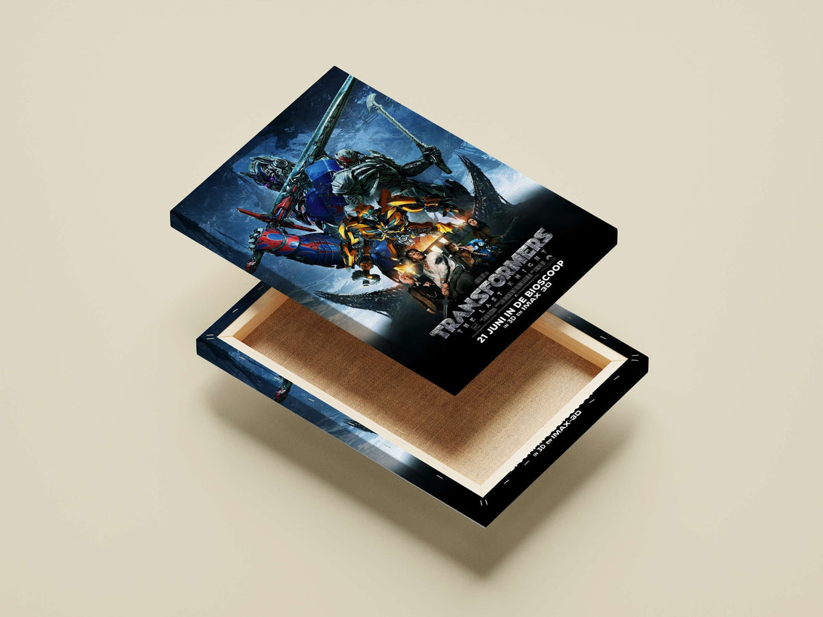 Transformers characters (Optimus Prime, Bumblebee) from "Transformers: The Last Knight" (confirmed by Tesseract text "TRANSFORMERS