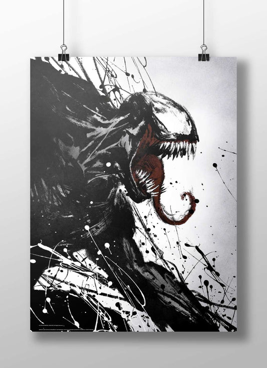 Venom (Marvel franchise character) Eddie Brock - Venom Noir Poster