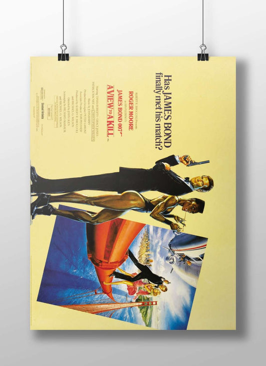 The James Bond film "A View to a Kill" from the 007 franchise. A View