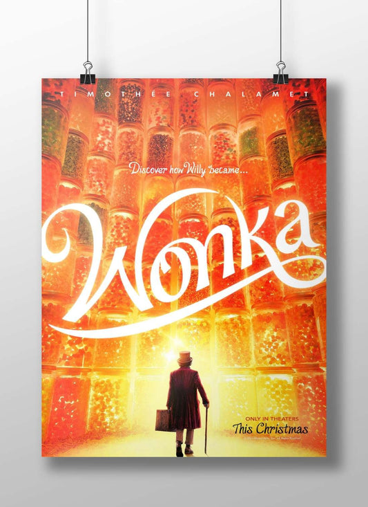 The 2023 Warner Bros. film "Wonka" Willy Wonka - Chocolate Factory Fantasy Poster