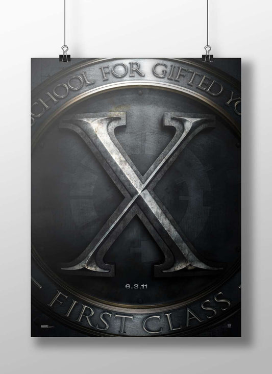 X-Men: First Class franchise logo (specifically the "X" emblem from the Marvel film) [X-Men: First