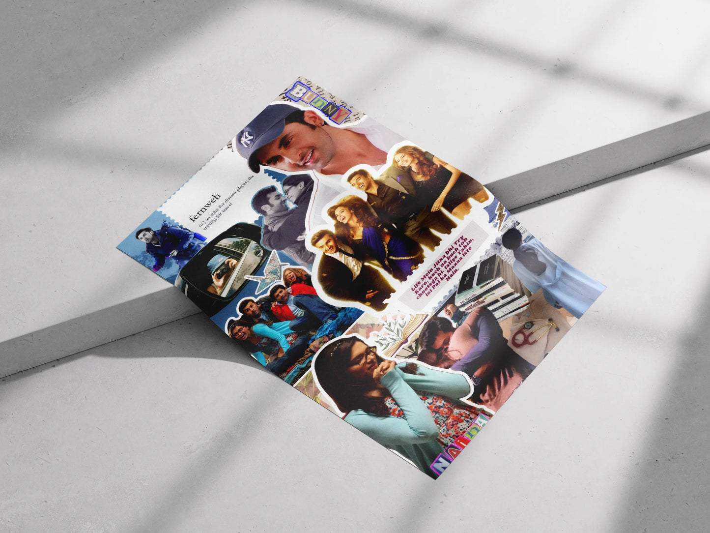 "YJHD Poster – Yeh Jawaani Hai Deewani Bollywood Aesthetic Collage | Travel, Friendship & Love Moodboard"