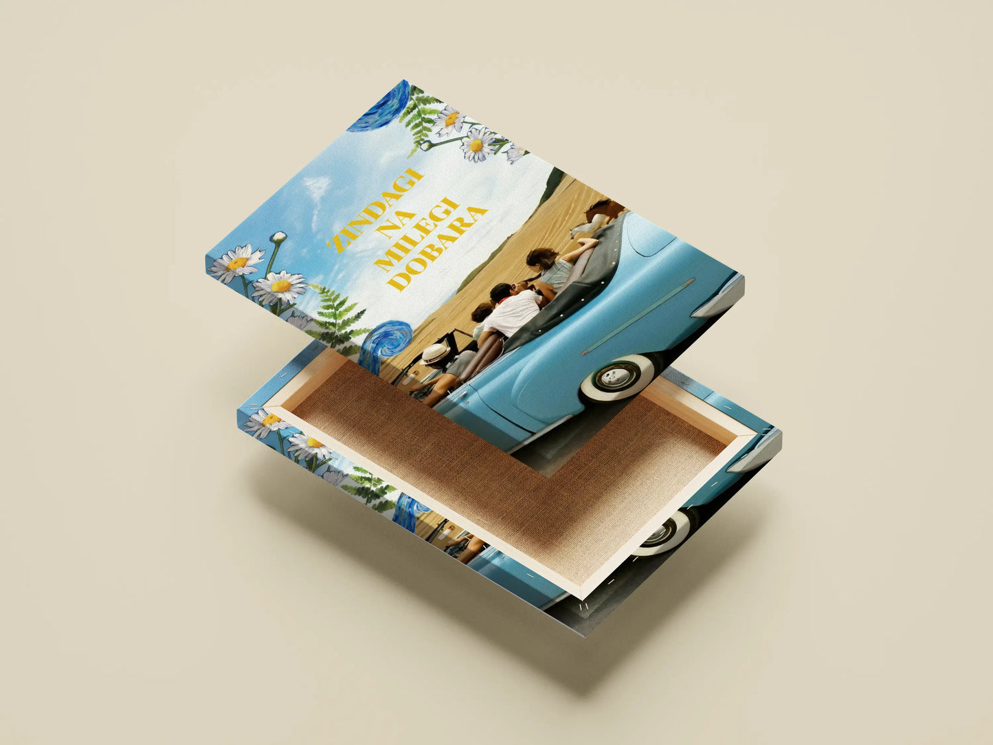 "ZNMD Poster – Zindagi Na Milegi Dobara Aesthetic Travel Collage | Bollywood Movie Wall Art"