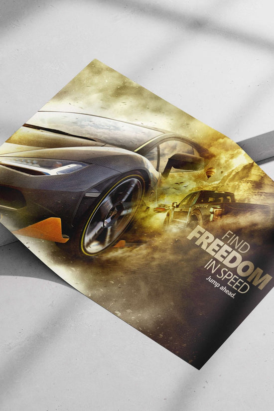 Lamborghini Huracán Main Subject: Lamborghini Huracán Matte poster print — Cars wall art India | PosterBoizz