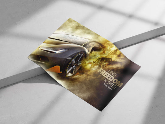 Lamborghini Huracán Main Subject: Lamborghini Huracán Matte poster print — Cars wall art India | PosterBoizz