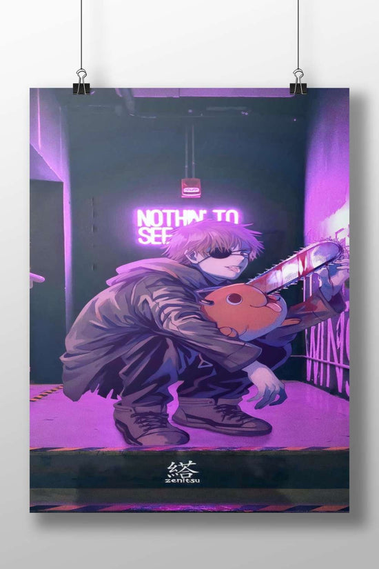 Zenitsu Agito from Jujutsu Kaisen Main Subject: Zenitsu Agito from Jujutsu Kaisen Matte BoizzBoard rigid print — Anime wall