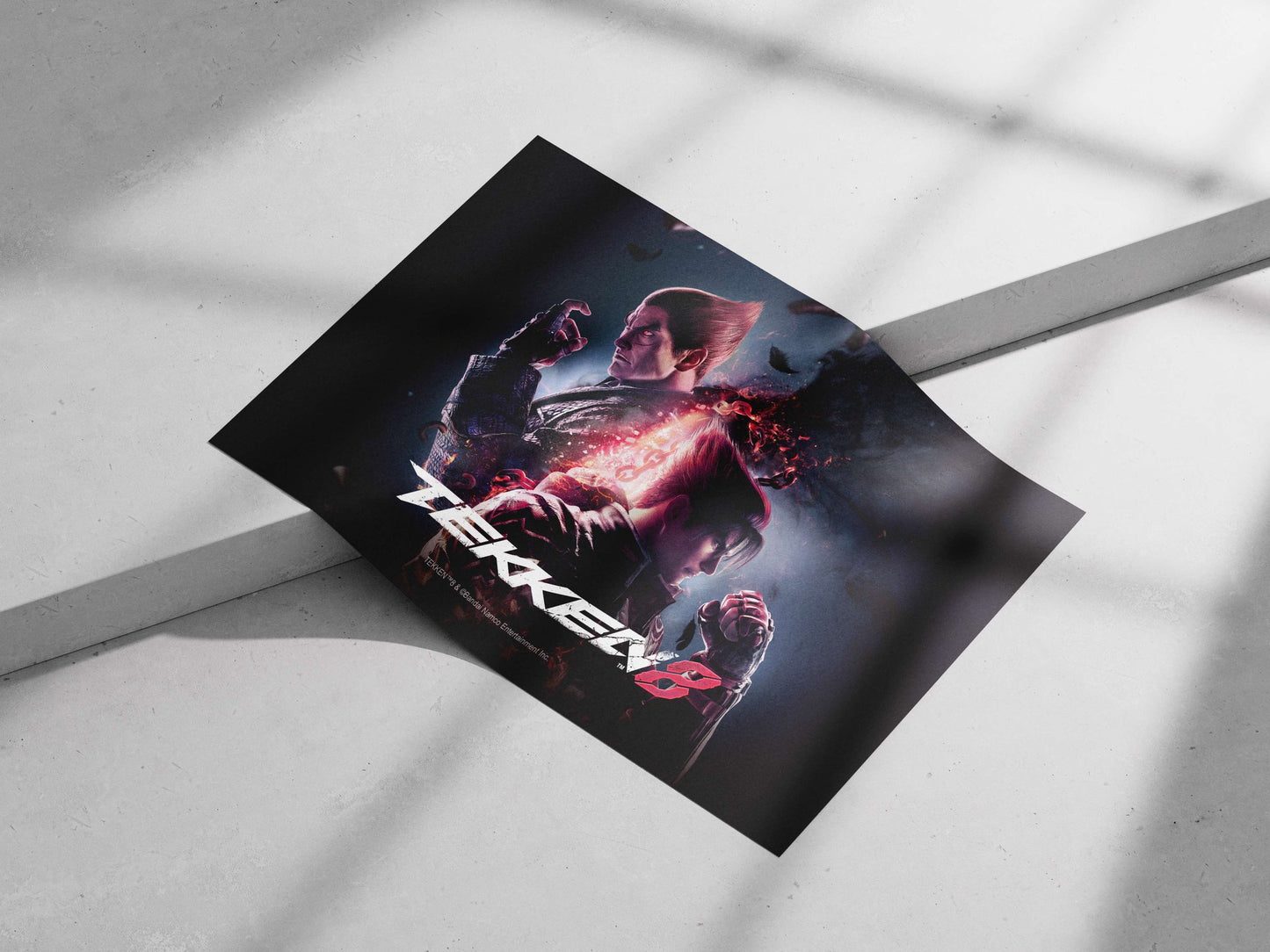 Jin Kazama and Heihachi Mishima from Tekken 8 Main Subject: Jin Kazama and Heihachi Mishima from Tekken 8 Matte poster print