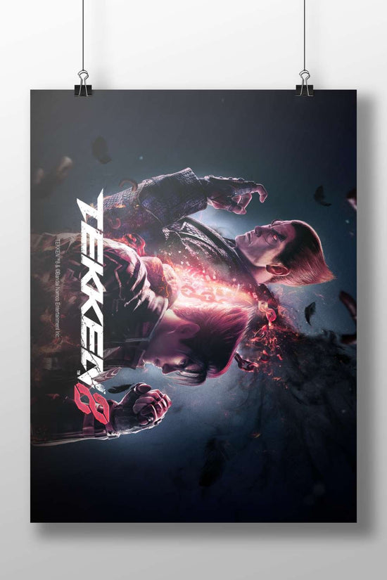 Jin Kazama and Heihachi Mishima from Tekken 8 Main Subject: Jin Kazama and Heihachi Mishima from Tekken 8 Matte BoizzBoard