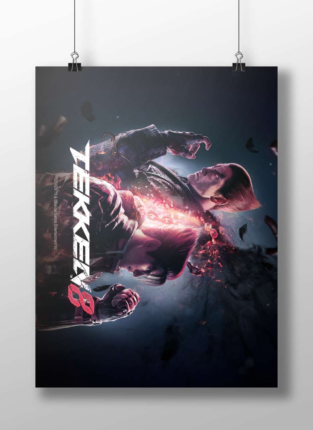 Jin Kazama and Heihachi Mishima from Tekken 8 Main Subject: Jin Kazama and Heihachi Mishima from Tekken 8 Matte BoizzBoard