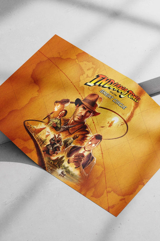 Indiana Jones and the Great Circle (film) Main Subject: Indiana Jones and the Great Circle (film) Matte poster print —