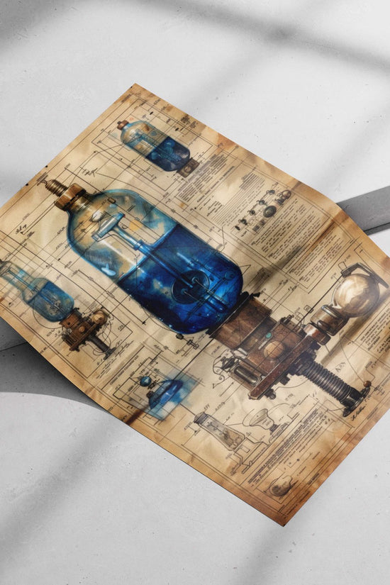 Bottle Balloons - Retro Funday Poster