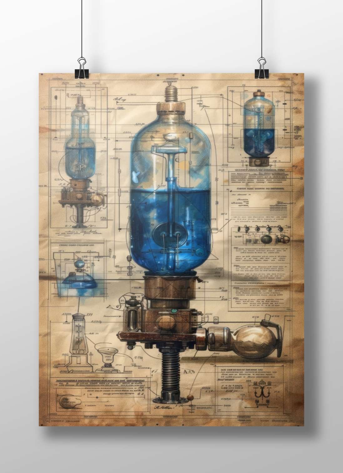 Bottle Balloons - Retro Funday Poster