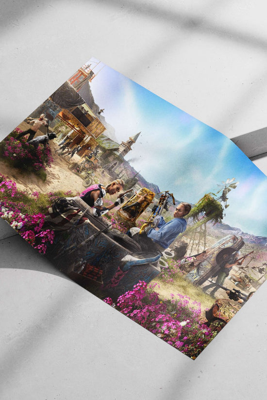 Characters from The Last of Us Part II Main Subject: Characters from The Last of Us Part II Matte poster print — Gaming wall