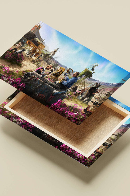 Characters from The Last of Us Part II Main Subject: Characters from The Last of Us Part II Canvas wall art — Gaming wall
