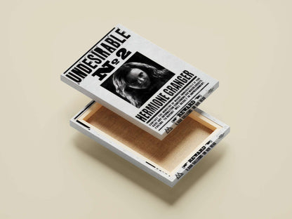 Hermione Granger "Undesirable No. 2" Harry Potter Wanted Poster - Ministry of Magic Propaganda Art Print