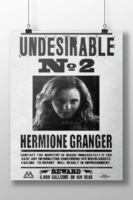 Hermione Granger from the Harry Potter franchise Hermione Granger - Wise Wizard Poster