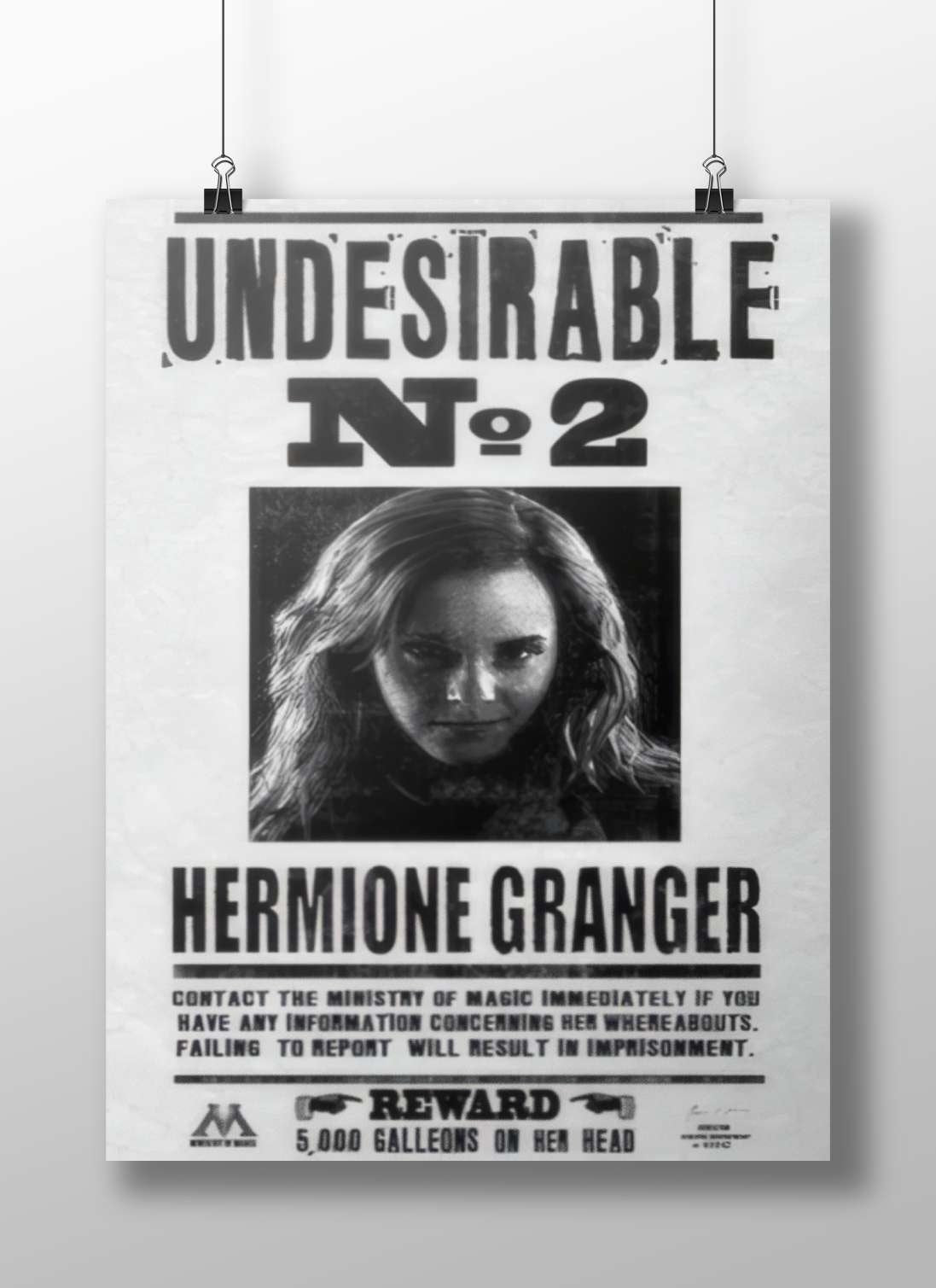 Hermione Granger from the Harry Potter franchise Hermione Granger - Wise Wizard Poster