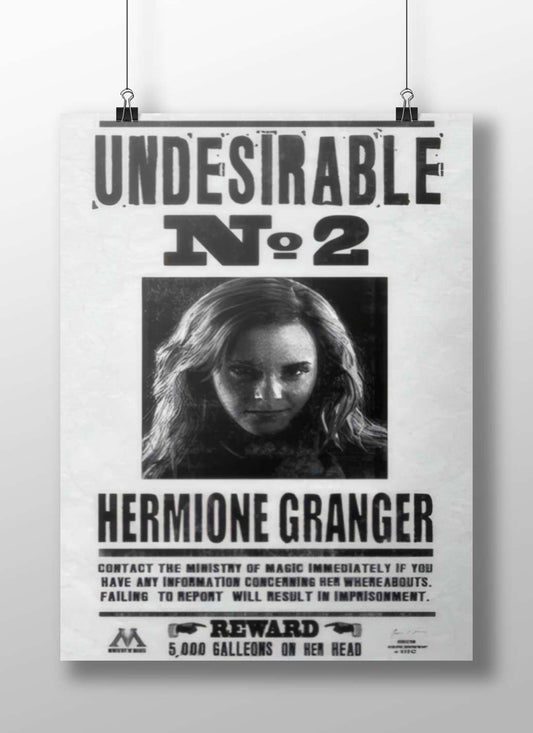 Hermione Granger from the Harry Potter franchise Hermione Granger - Wise Wizard Poster