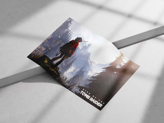Lara Croft (Rise of the Tomb Raider) Main Subject: Lara Croft (Rise of the Tomb Raider) Matte poster print — Superhero wall
