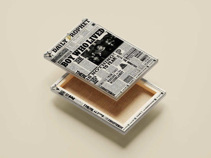 The Daily Prophet "Boy Who Lived" Newspaper Print - Harry Potter Wizarding World Poster