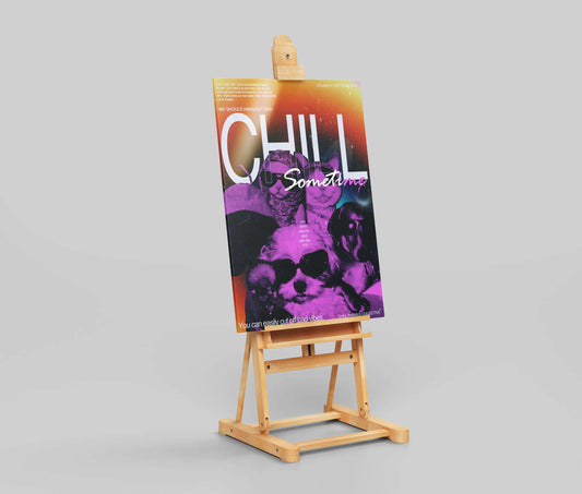 "CHILL Sometime" Animals with Sunglasses Retro Pop Art Poster - Chill Vibes & Good Decisions Print