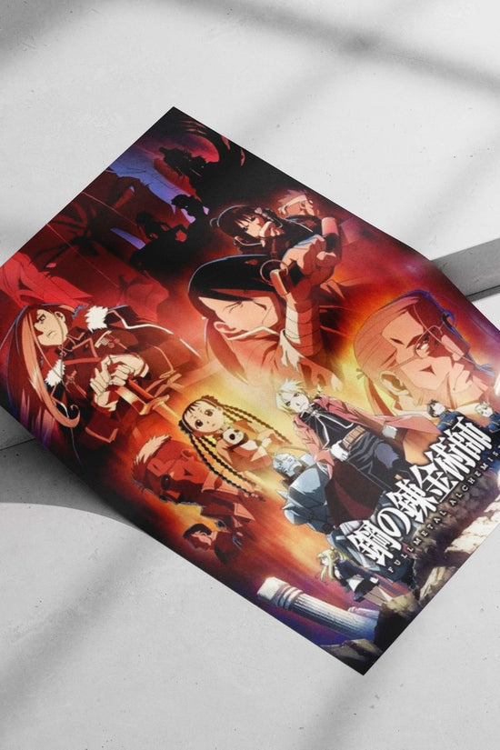 Fullmetal Alchemist (anime franchise) Main Subject: Fullmetal Alchemist (anime franchise) Matte poster print — Anime wall