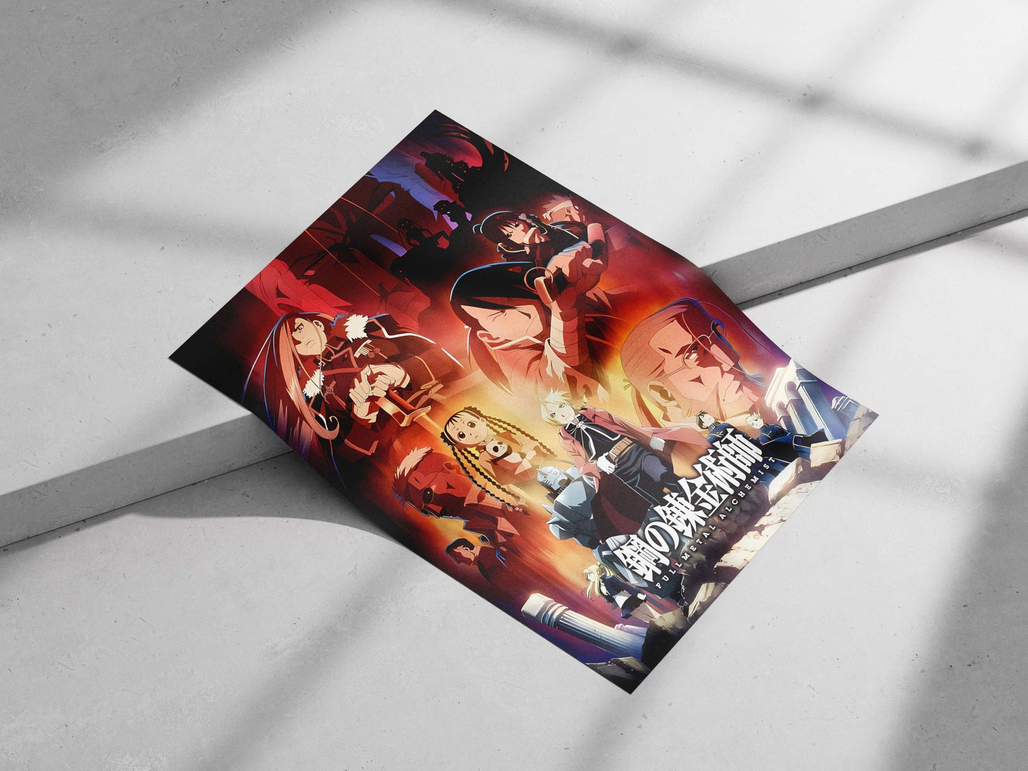 Characters from the "Fullmetal Alchemist" anime franchise. Main Subject: Characters from the "Fullmetal Alchemist" anime